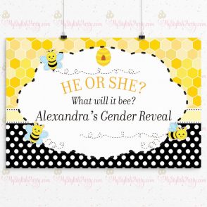 Bee Baby Shower Backdrop