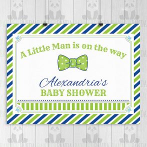 Little Man Baby Shower Backdrop