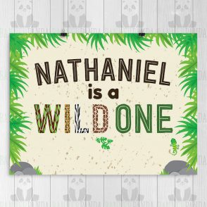 Wild One Birthday Party Sign